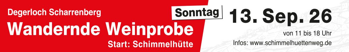 Wandernde Weinprobe